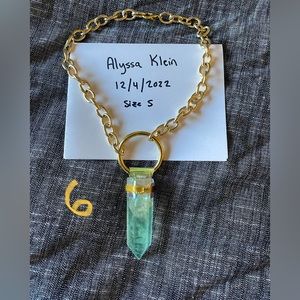 She’s the Rainbow Fluorite Gold-O Ring Necklace